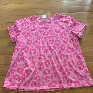 Pink Leopard Print T-Shirt